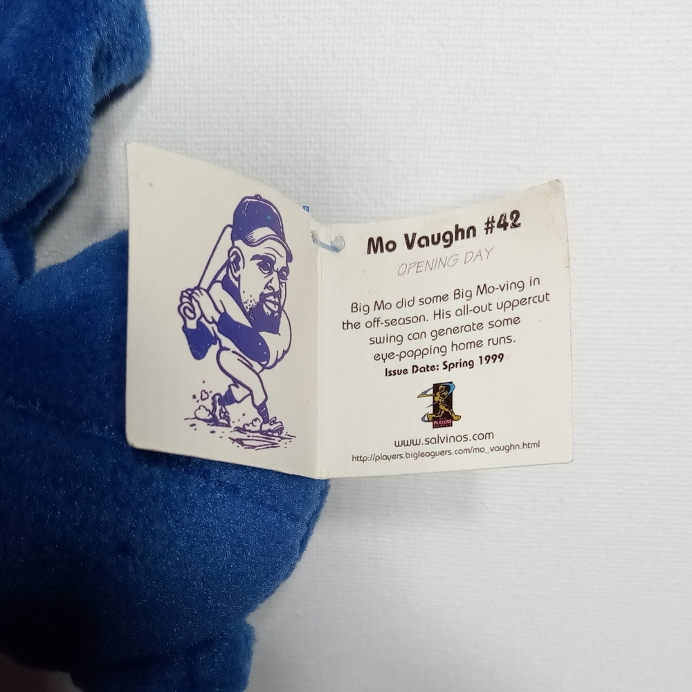 1998 Salvino's Bammers #10 Chipper Jones #42 Mo Vaughn Beanie Bears - Picture 3 of 12